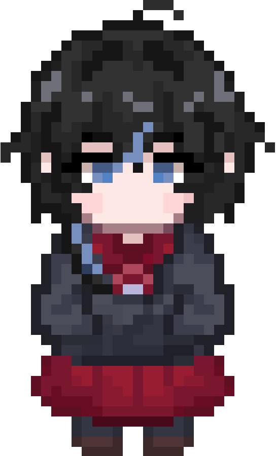 pixel art detective girl mascot